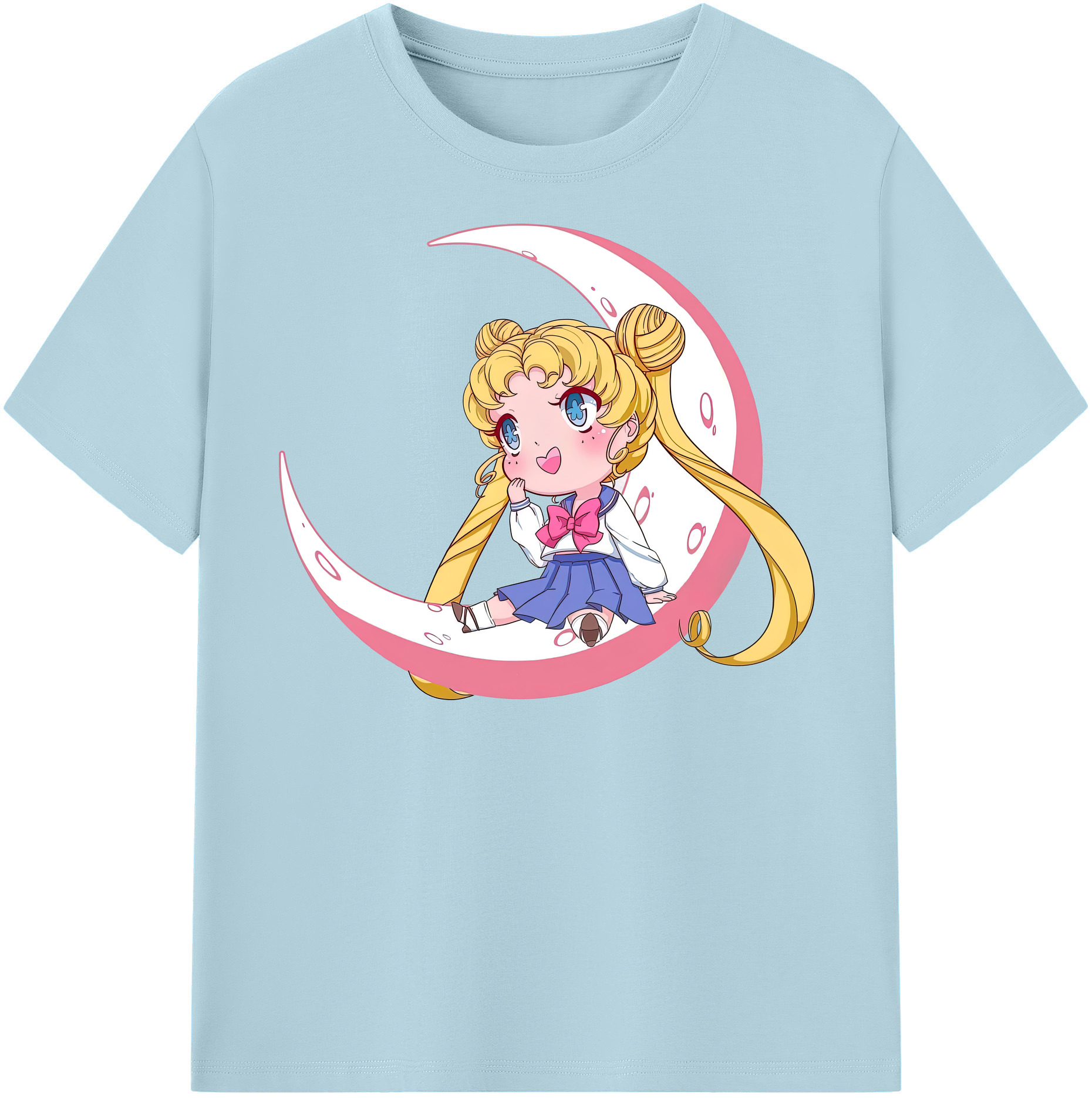 （画像用） 美少女戦士セーラームーン 愛野 美奈子 あいの みなこ Sailor Moon Aino Minako 綿100％半袖Tシャツ（フロントプリント）